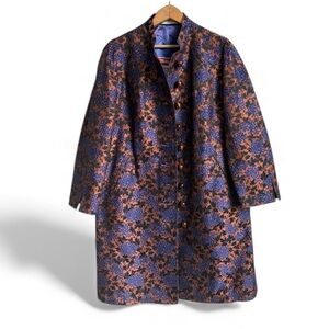 Vintage Misty Harbor Limited Edition Qiana Nylon Brocade Coat Women’s 8